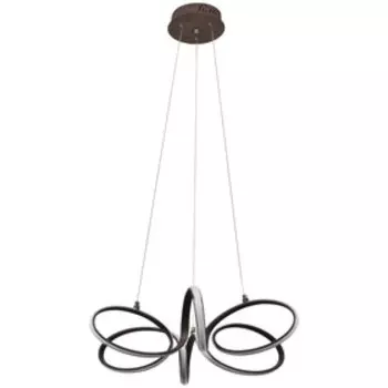 Люстра, 138Вт, LED, 60x60x90 см, цвет кофе