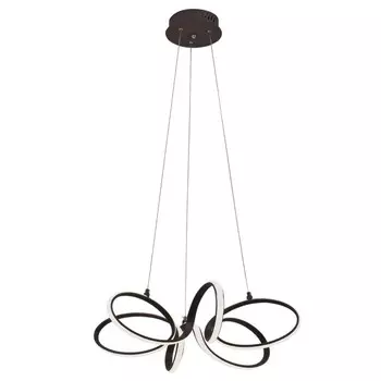 Люстра, 138Вт, LED, 60x60x90 см, цвет кофе