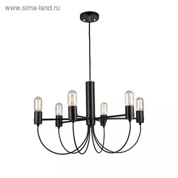 Люстра 1522-6P Nano 6xE27, 60W коричневый 63x63x40 см