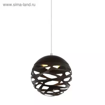 Люстра 1604-1P Enigma 1xE27, 25W тёмно-коричневый 18x18x18 см