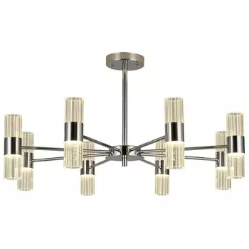 Люстра, 160Вт, LED, 72x72x38 см, цвет хром