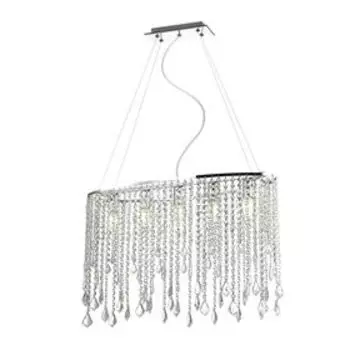 Люстра 1692-5P Rain 5xE14 40W хром 24x65x45 см