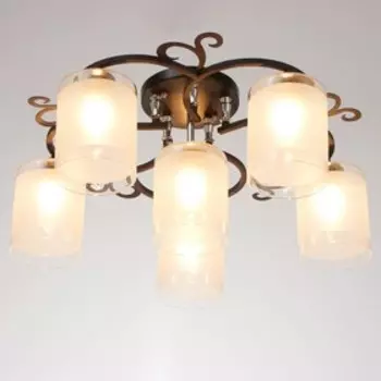 Люстра 1698/6 E27 40Вт черный 57х57х28 см BayerLux