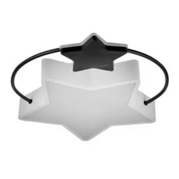 Люстра 1717/2 LED 80Вт 3000-6000К диммер черно-белый 46х41х5,5 см