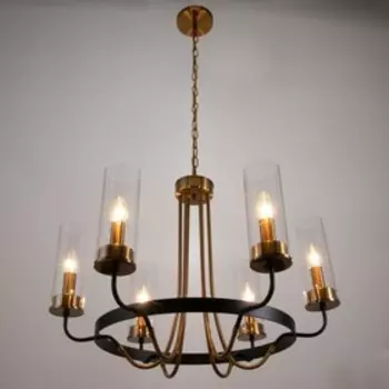 Люстра 1757/6 E14 40 Вт черно-золотой 676747 см BayerLux