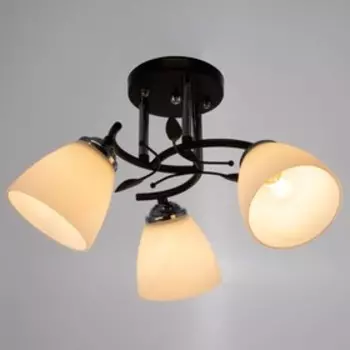 Люстра 1996/3 E27 60Вт черный+хром 45х45х25 см