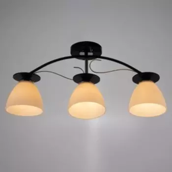 Люстра 1997/3 E27 60Вт черный+хром 56х13,5х26 см