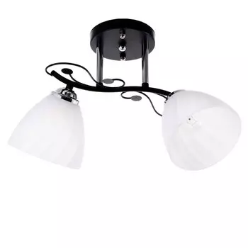 Люстра 2000/2 E27 60Вт хром+черный 44х26х25 см