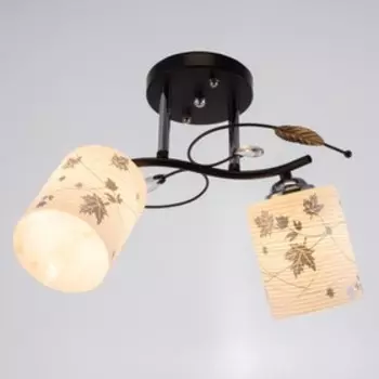 Люстра 2004/2 E27 60Вт черный+хром 44х26х25 см BayerLux