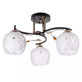 Люстра 2010/3 E27 60 Вт черный+золото 454525 см BayerLux