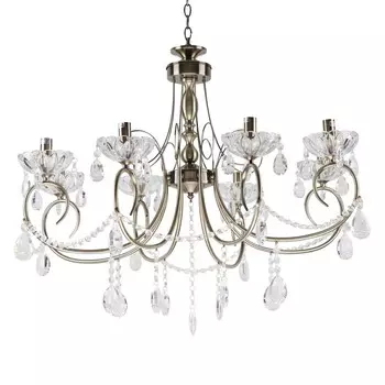 Люстра 20777/8AB, E14 8x60Вт, цвет бронза