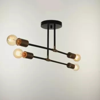 Люстра 2432/4 E27 40Вт черно-бронзовый 41х27 см