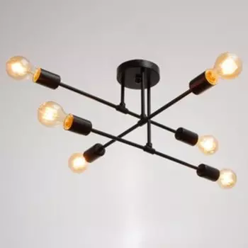 Люстра 2544/6BK E27 40 Вт черный