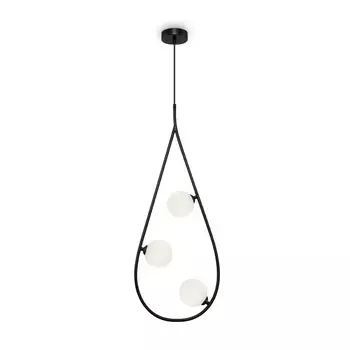 Люстра 25Вт, 3хG9, 79x10 см, чёрный