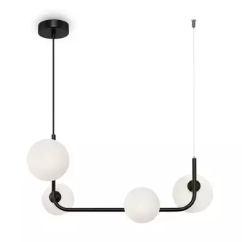 Люстра 25Вт, 4хG9, 27x29 см, чёрный