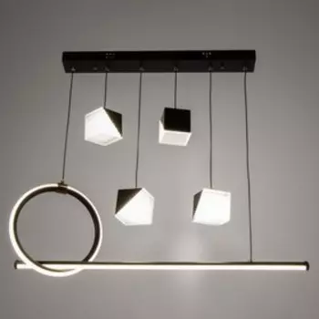 Люстра BayerLux 2676/6 LED 126 Вт 3000-6000К черный 7627 см