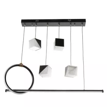 Люстра BayerLux 2676/6 LED 126 Вт 3000-6000К черный 7627 см