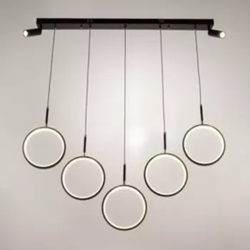 Люстра BayerLux 2684/7 LED 160 Вт 3000-6000К черный 10032 см