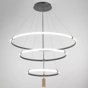 Люстра 2685/3 LED 170Вт 3000-6000К черно-золотой 80х80х40 см BayerLux