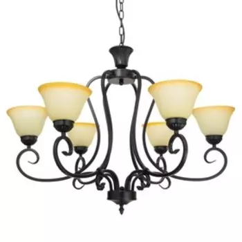 Люстра 2711/6 E27 40 Вт черный 757551-81 см BayerLux