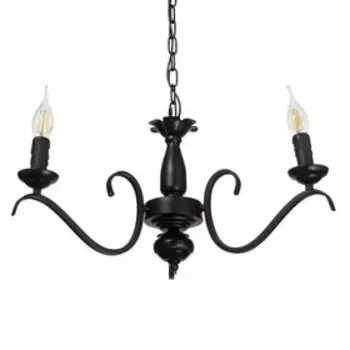 Люстра 2715/3 E14 40Вт черный 43х43х26-56 см BayerLux