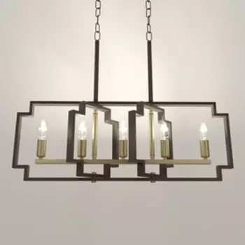 Люстра 2739/5 E14 40 Вт черно-золотой 29.57.825-97 см BayerLux