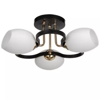 Люстра 2780/3 E27 40Вт черно-золотой 49х49х25 см