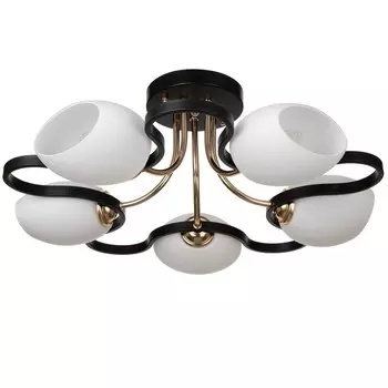 Люстра 2780/5 E27 40Вт черно-золотой 55х55х25 см BayerLux