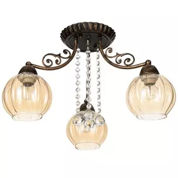 Люстра 2799/3 E27 40Вт черный с золотой патиной 55х55х30 см