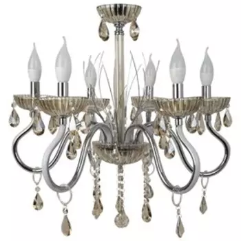 Люстра, 30Вт, E14, 62x62x60 см, цвет хром