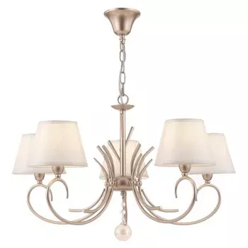 Люстра 40Вт, 5хE14, 39x69 см, матовое золото