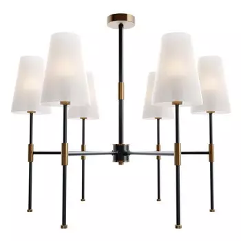 Люстра 40Вт, 6хE14, 63x63 см, чёрный