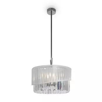 Люстра 40Вт, 6хE14, 92x45 см, хром