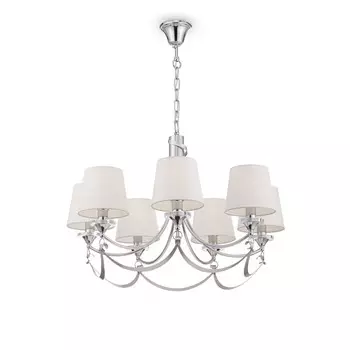 Люстра 40Вт, 7хE14, 46x76 см, хром