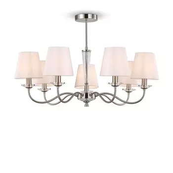 Люстра 40Вт, 7хE14, 49x79 см, никель