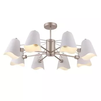 Люстра 40Вт, 8хE14, 33x81 см, золото