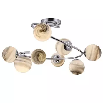 Люстра 40Вт, 8хE14, 39x73 см, хром