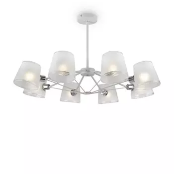 Люстра 40Вт, 8хE14, 46x83 см, хром