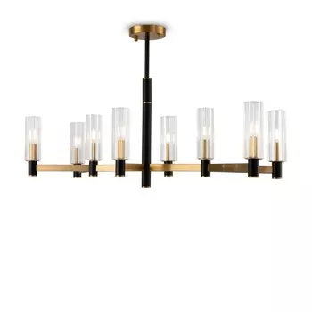 Люстра 40Вт, 8хE14, 55,8x39 см, латунь