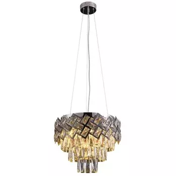 Люстра, 40Вт, E14, 45x45x120 см, цвет хром, черный