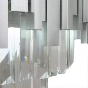 Люстра, 40Вт, E14, 50x50x100 см, цвет серебристый