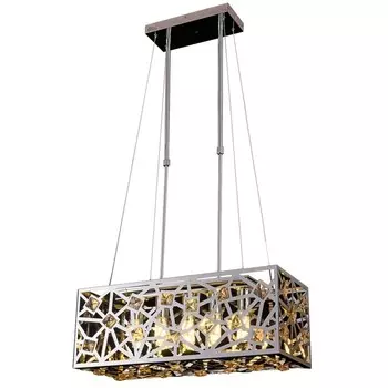 Люстра, 40Вт, E14, 60x25x110 см, цвет хром