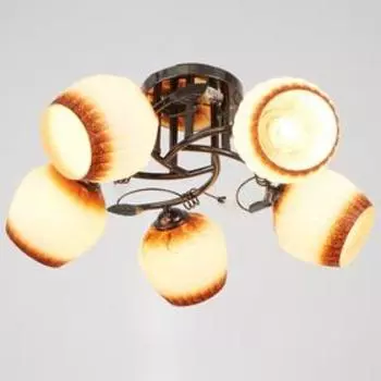 Люстра 51191 5x60Вт черный/хром