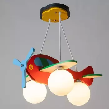 Люстра 6080 "Самолетик" E27 3х60Вт 50х46х90 см
