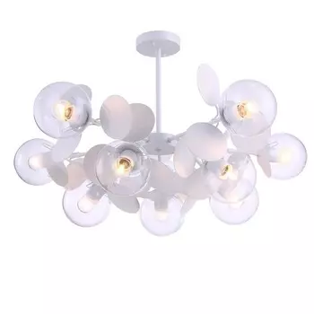 Люстра 60Вт, 10хE27, 48x80 см, белый