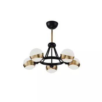 Люстра 60Вт, 5хE14, 39x58 см, чёрный