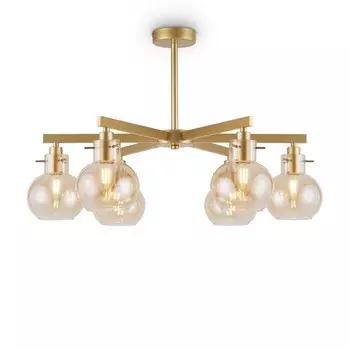 Люстра 60Вт, 6хE14, 39,5x65 см, золото