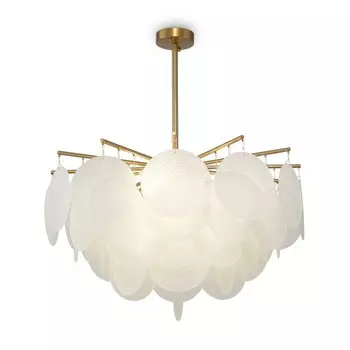 Люстра 60Вт, 6хE14, 71x65 см, латунь