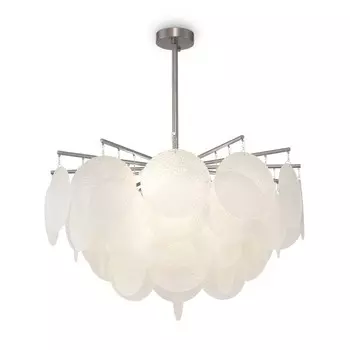 Люстра 60Вт, 6хE14, 71x65 см, никель