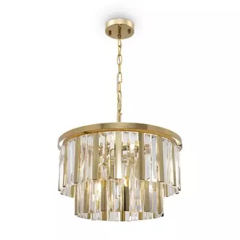 Люстра 60Вт, 8хE14, 44,4x45 см, золото